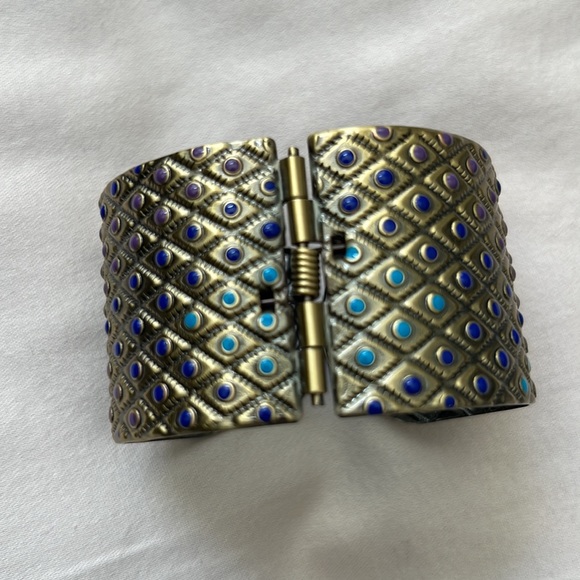 VINTAGE Cuff peacock bracelet - Picture 3 of 3
